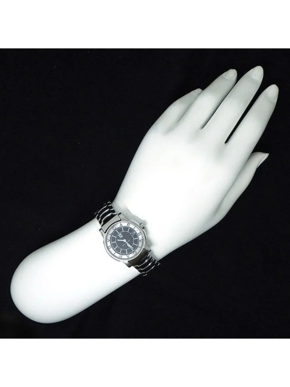 Bvlgari Watch Solo Tempo Date Black Dial SS Quartz Analog